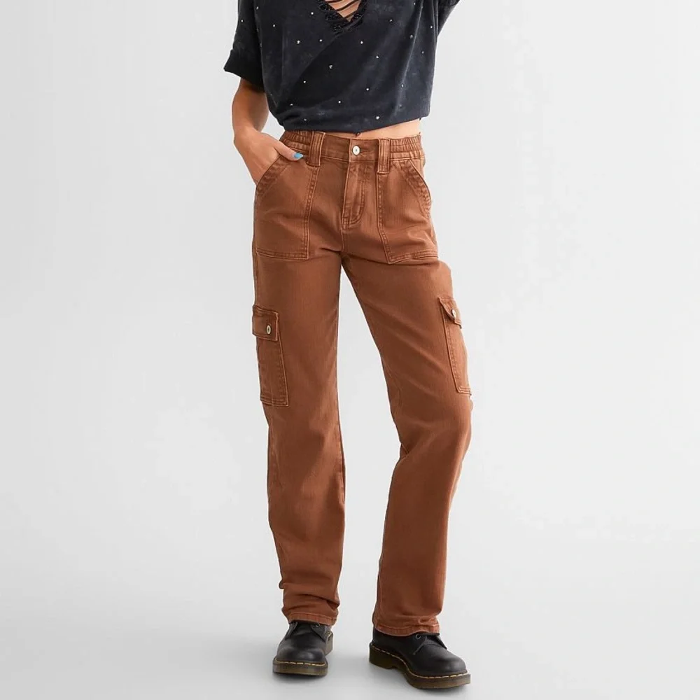 VERVET High Rise Stretch Cargo Pant - Picture 2 of 15